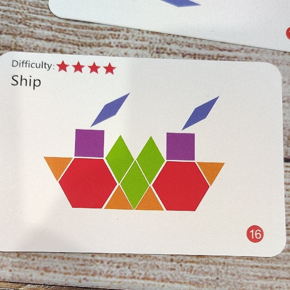 Colorful Geometric Pattern Blocks - Picture 15 of 16